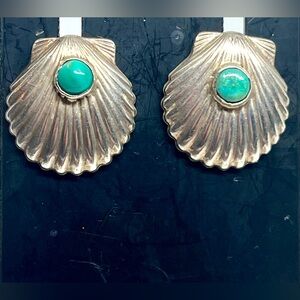 Native American Sterling Turquoise Earrings